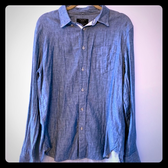 Rag and Bone denim button down. - Picture 1 of 8